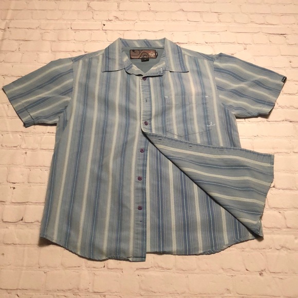 Prana Other - Men’s Prana Button-up Short-sleeve Shirt - Medium - Slim